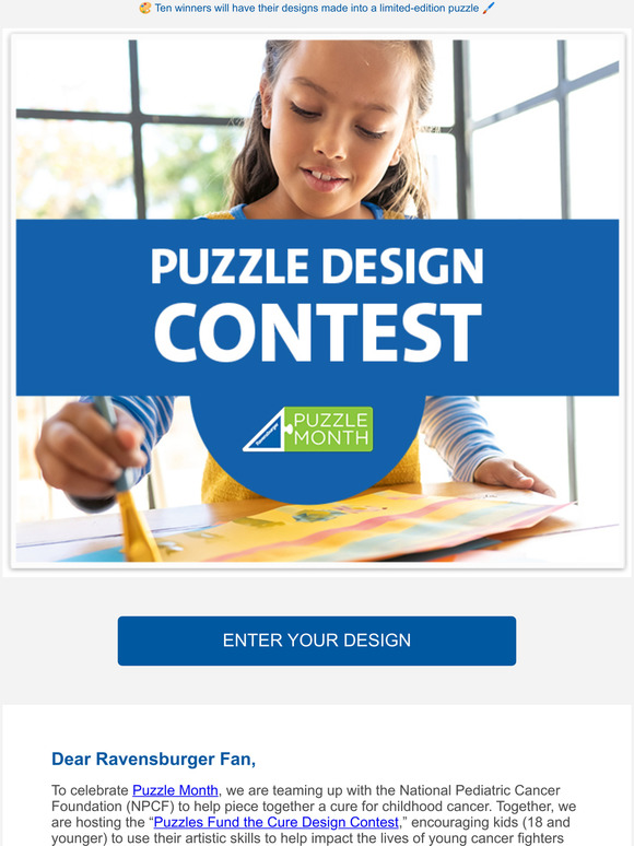 Ravensburger.de 🧩 Design the Perfect Puzzle for Pediatric Cancer Research 🧩 Milled