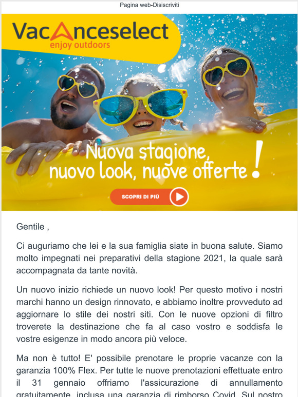 Nuova stagione, nuovo look, nuove offerte !