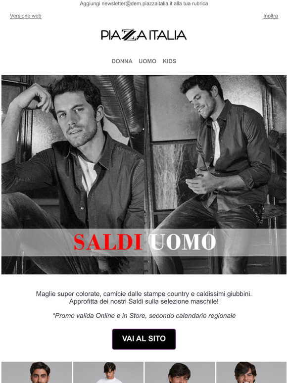 saldi uomo online