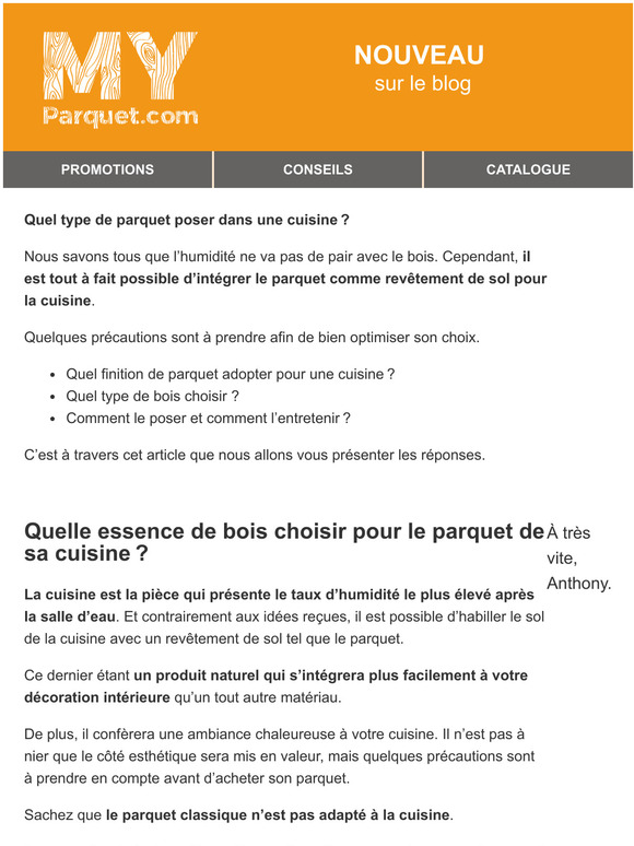 [Conseil du pro] Quel parquet pour une cuisine ?