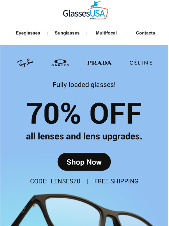 glasses usa 70 off lenses