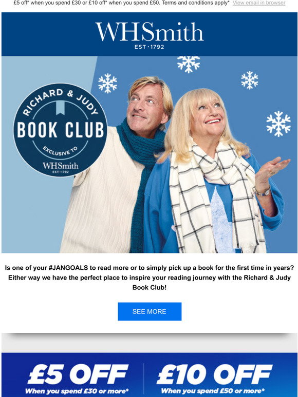 whsmith Make time to read in 2021! 📚 Explore the Richard & Judy Book