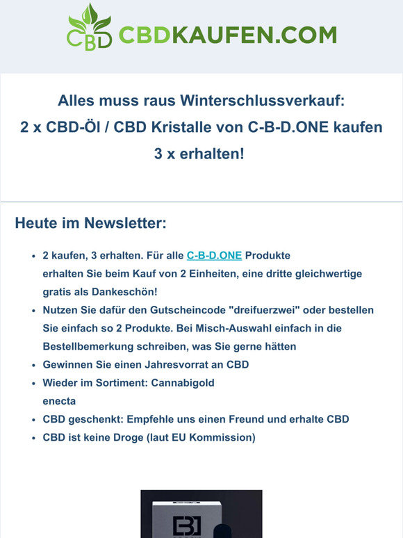, Winterschlussverkauf: 2 kaufen, 3 erhalten