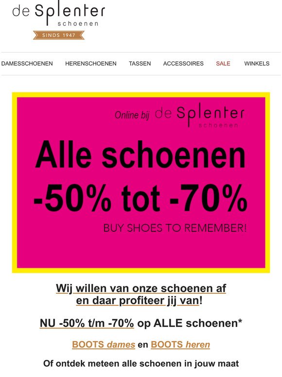 Desplenterschoenen.nl: De Splenter Schoenen stopt |