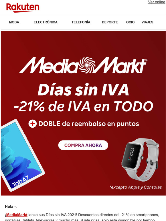 apple watch dia sin iva