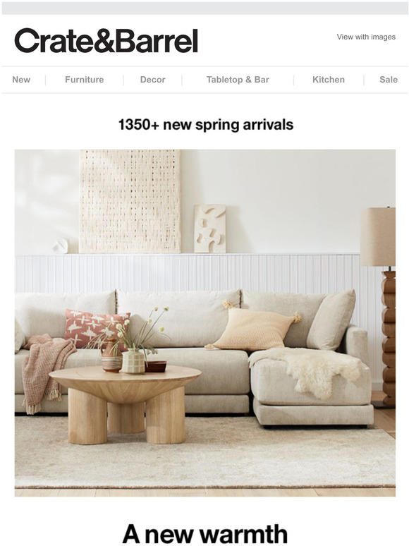 Crate and Barrel Just in 1350+ new spring arrivals → Milled