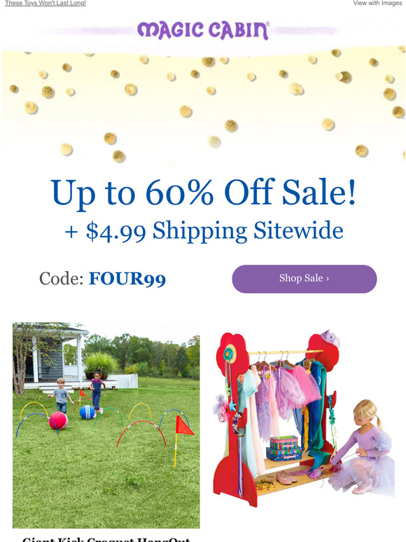 Moving Sale! 60% Off Magic Cabin Favorites!