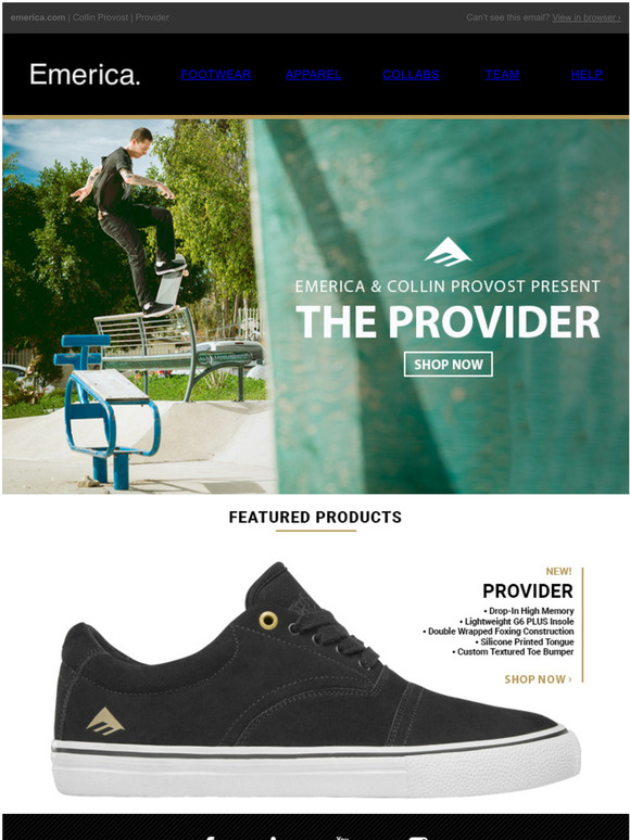 Emerica hot sale the provider