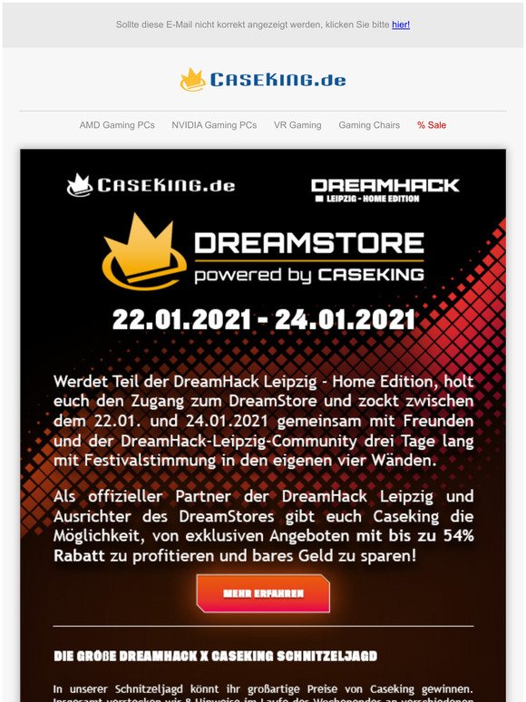 👑 Exklusiv zur Dreamhack Leipzig - Home Edition: Tolle Angebote im Dreamstore