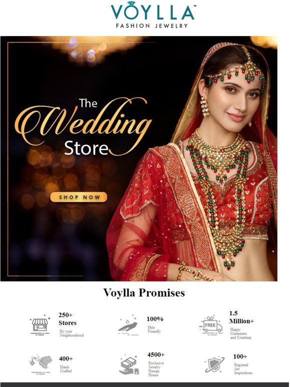 Check Out VOYLLA 's Wedding Store👰