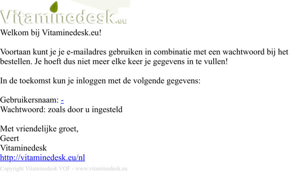 Welkom bij Vitaminedesk!