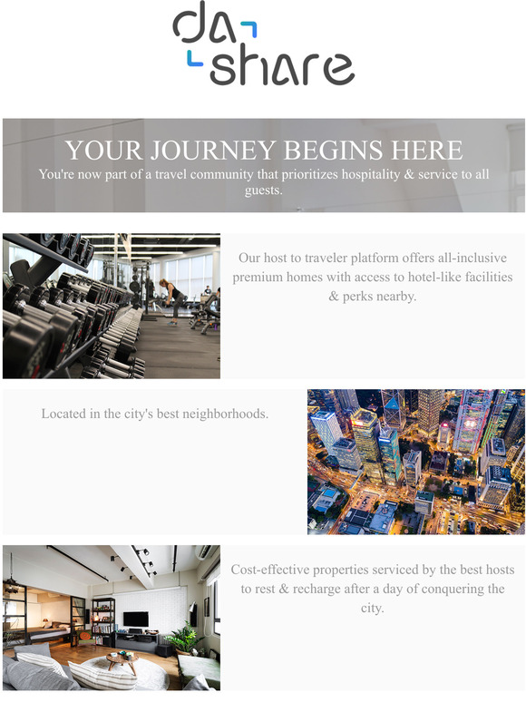 Welcome to Dashare - Your Journey Begins Here