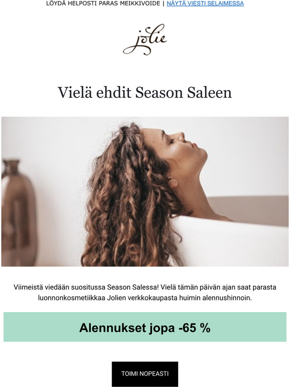 Last chance - Season Sale loppuu tänään✨