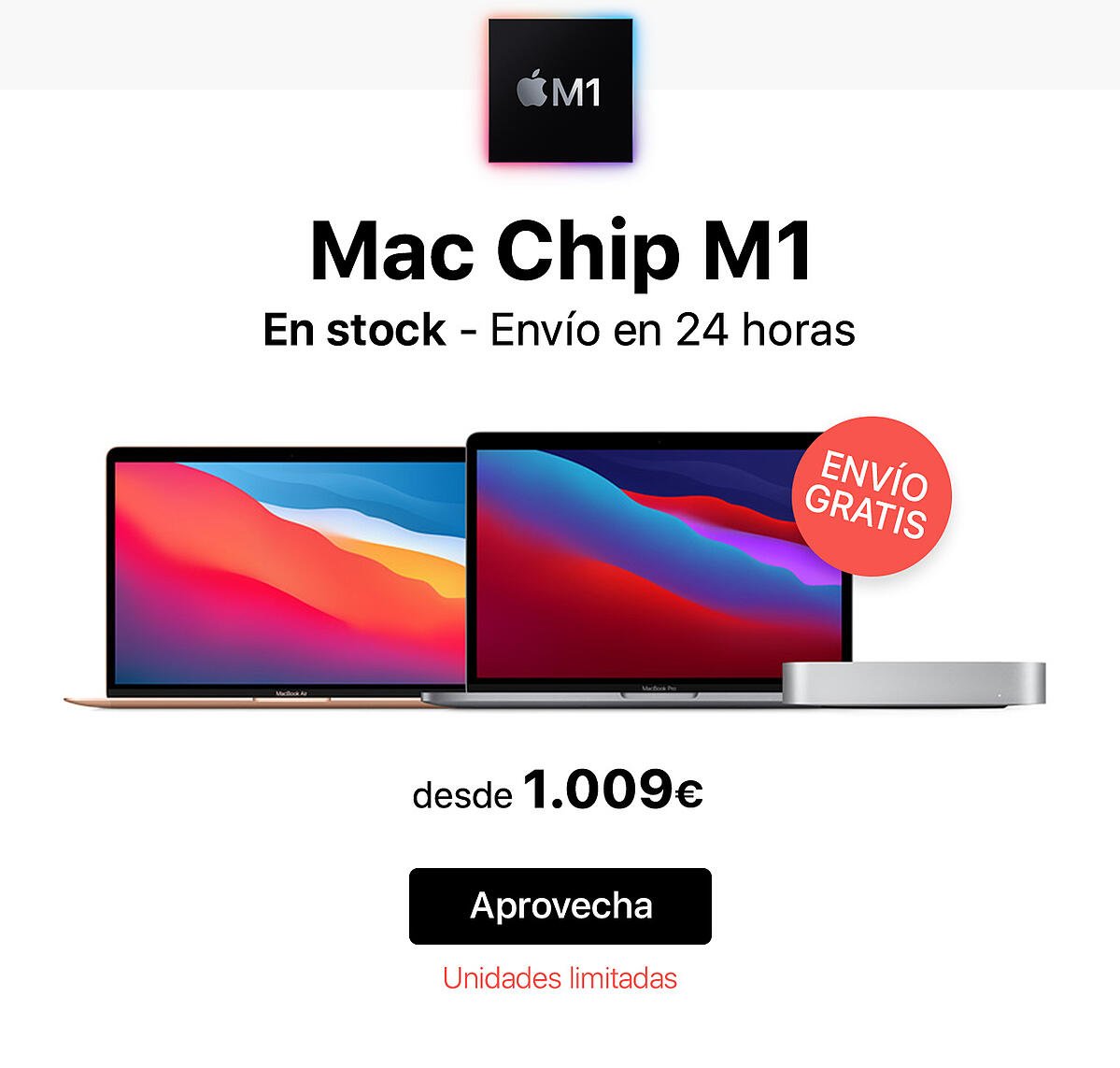 Mac chip M1 envío en 24h