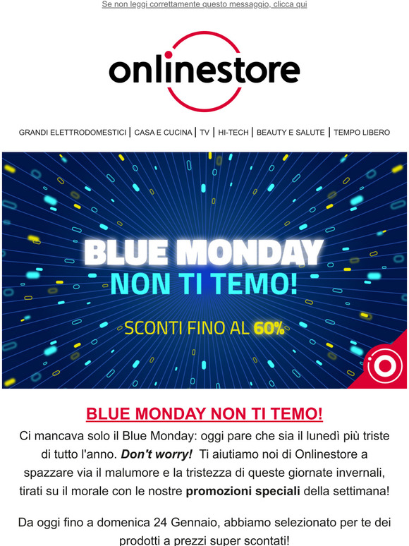 onlinestore.it: BLUE MONDAY NON TI TEMO! 💙😝