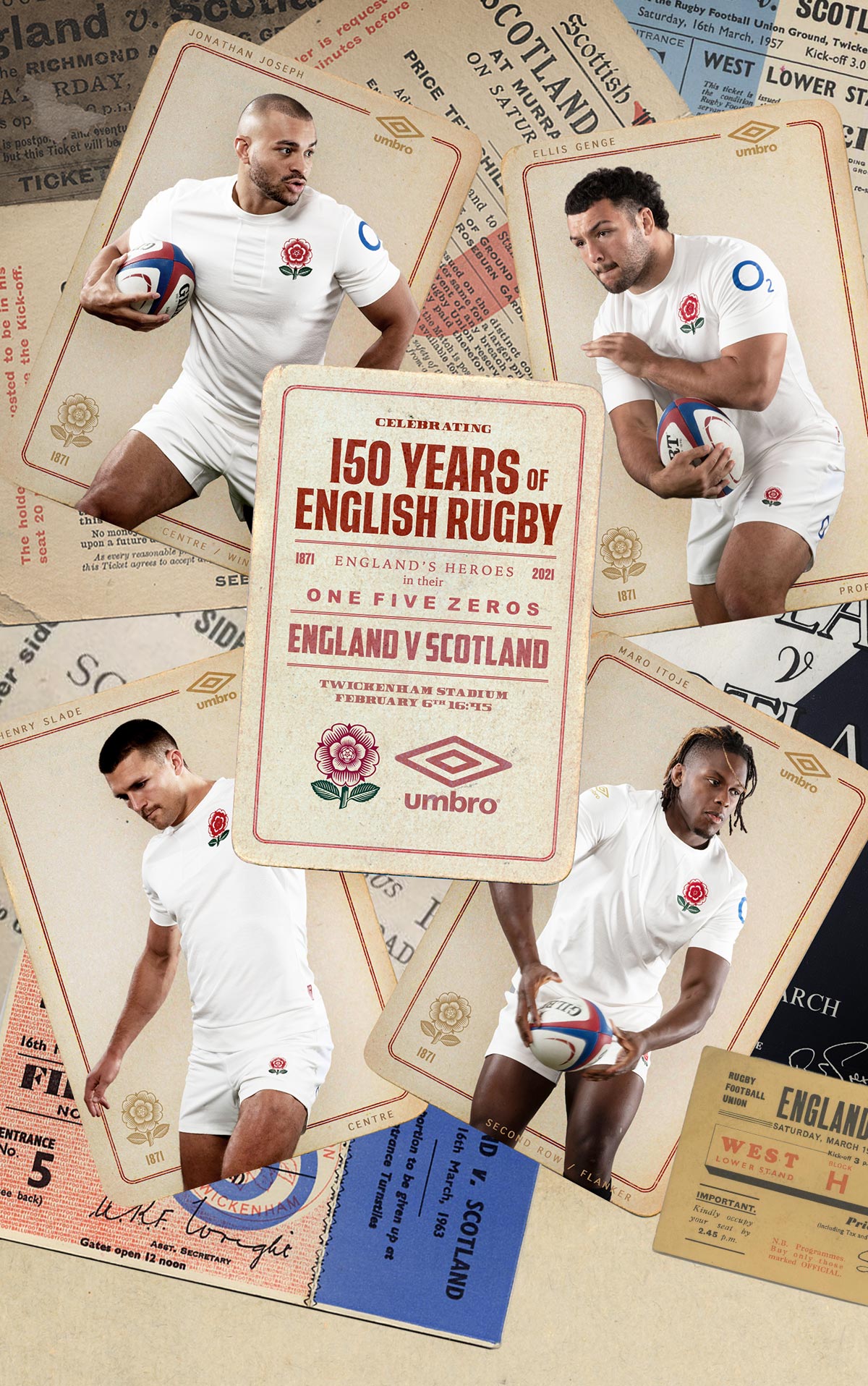 150 years england rugby shirt