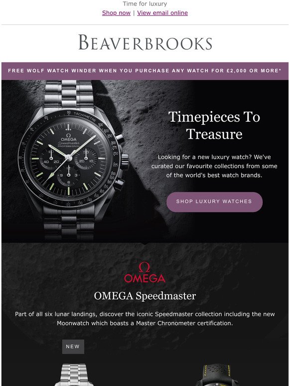 omega watches beaverbrooks