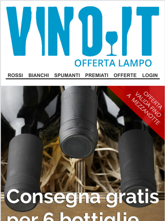SPEDIZIONE GRATIS fino a mezzanotte -