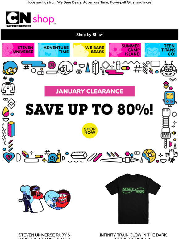 Save up to 80% -- it's our January Clearance Sale!