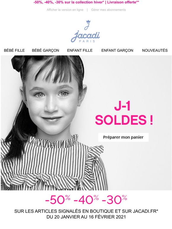 Jacadi Programme Standard Soldes J 1 Preparez Votre Panier Des Maintenant Milled