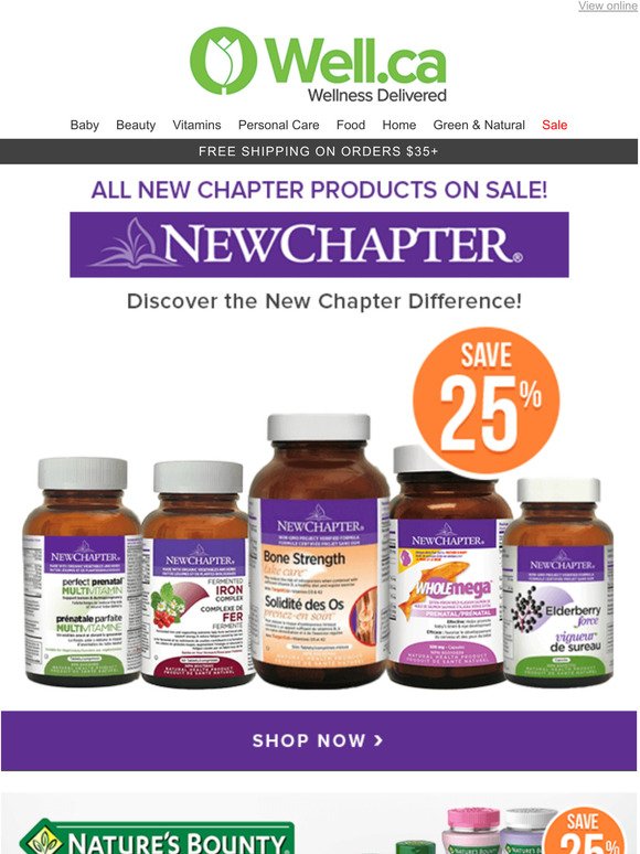 Well.ca: Save up to 20% on Vitamins & Supplements! - Milled