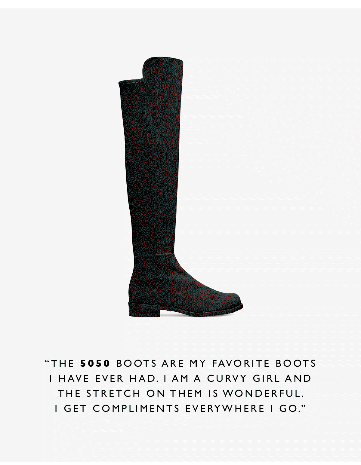 The Reviews Are in. See what our customers are loving about our stretch-back boots  “The RESERVE boots are awesome. They have enough stretch to fit a wide calf. Love these!”