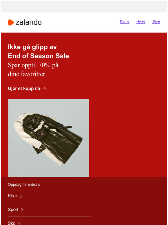 Ikke gå glipp av End of Season Sale