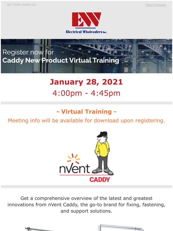 Next Week! CADDY New Product Training