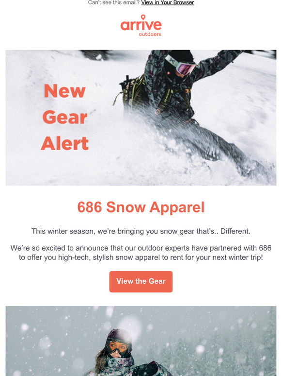 NEW GEAR ALERT ⛷  686 Snow Apparel Available For Rent