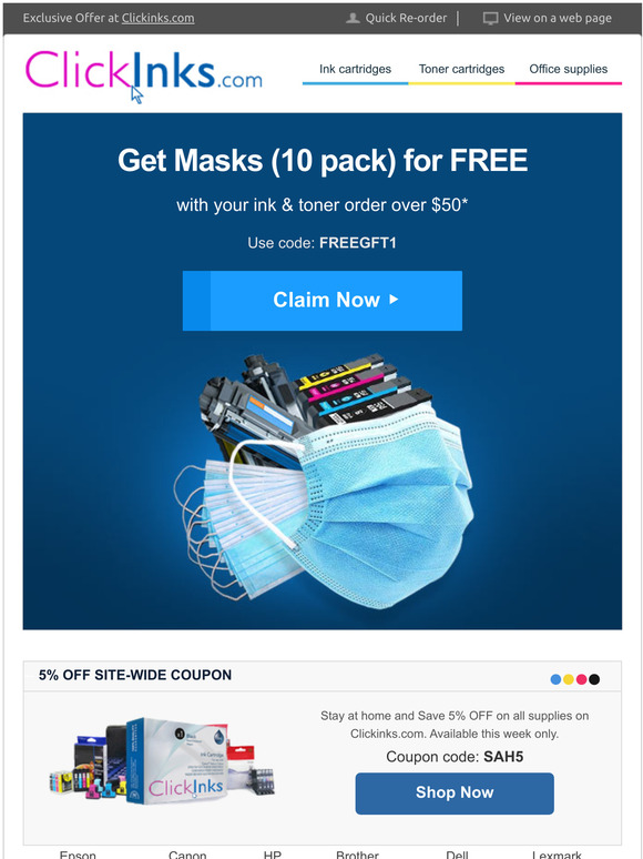 clickinks coupon code
