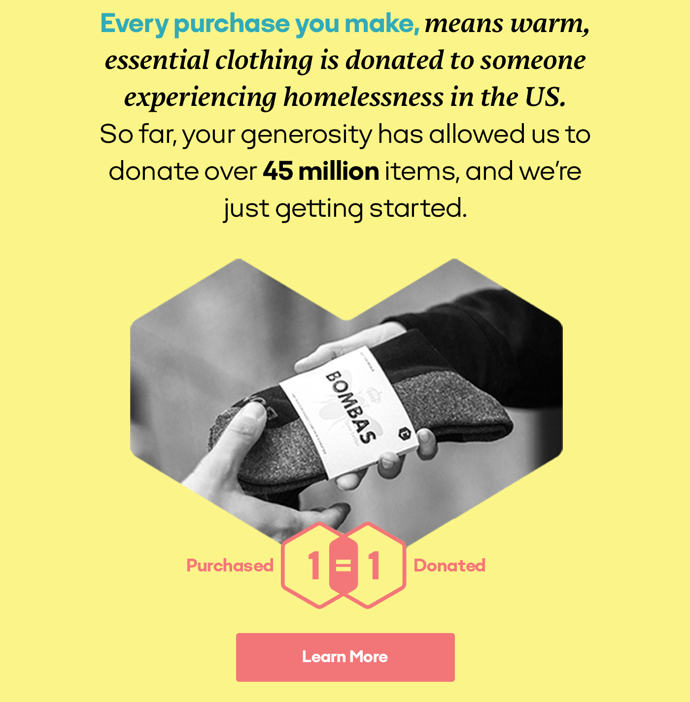 Bombas Meet Our Donation Underwear Milled