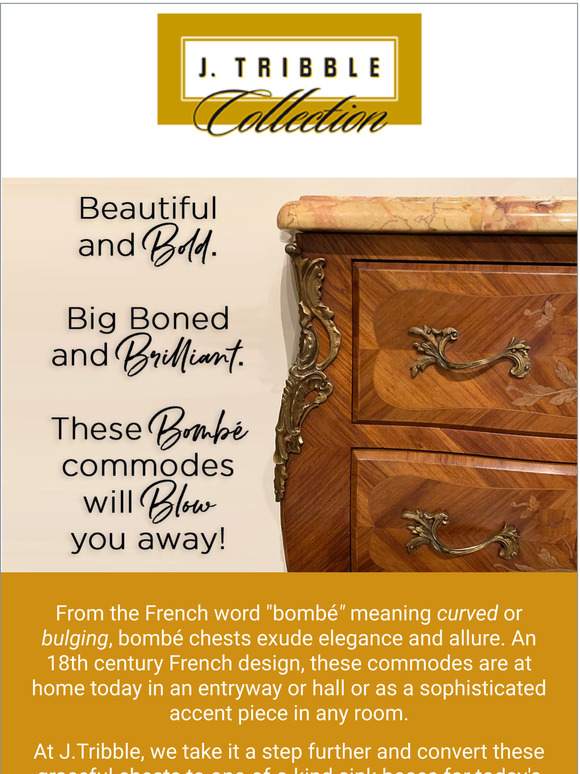 Bombé Commodes! Big, Bold and Beautiful!