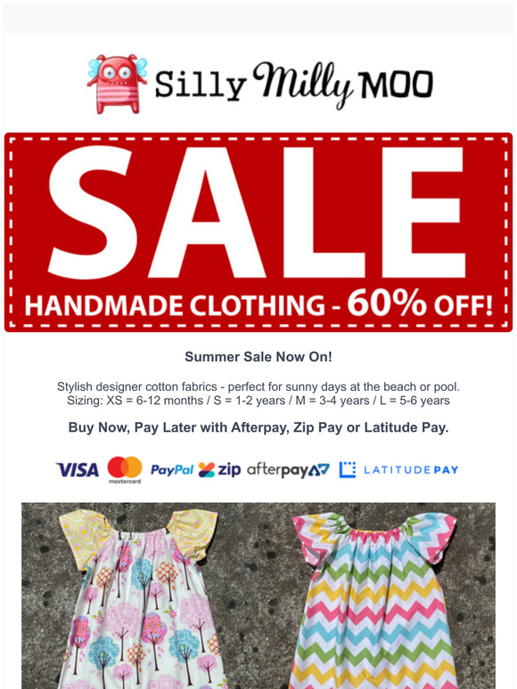 60% Off Handmade Clothing