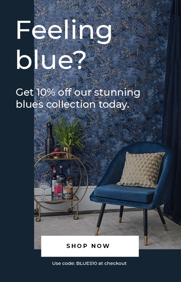 I Love Wallpaper Don T Miss 10 Off Stunning Blue Styles Milled