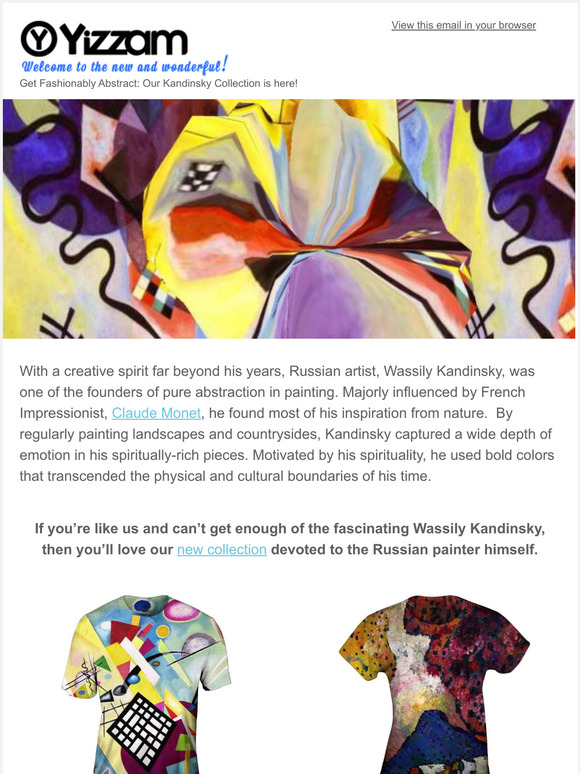 Get Fashionably Abstract: Our Kandinsky Collection is here!