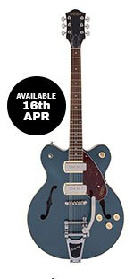 Gretsch G2655T-P90 Streamliner CB JR. With Bigsby - Two-Tone Midnight Sapphire and Vintage Mahogany Stain