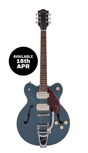 Gretsch G2655T-P90 Streamliner CB JR. With Bigsby - Two-Tone Midnight Sapphire and Vintage Mahogany Stain