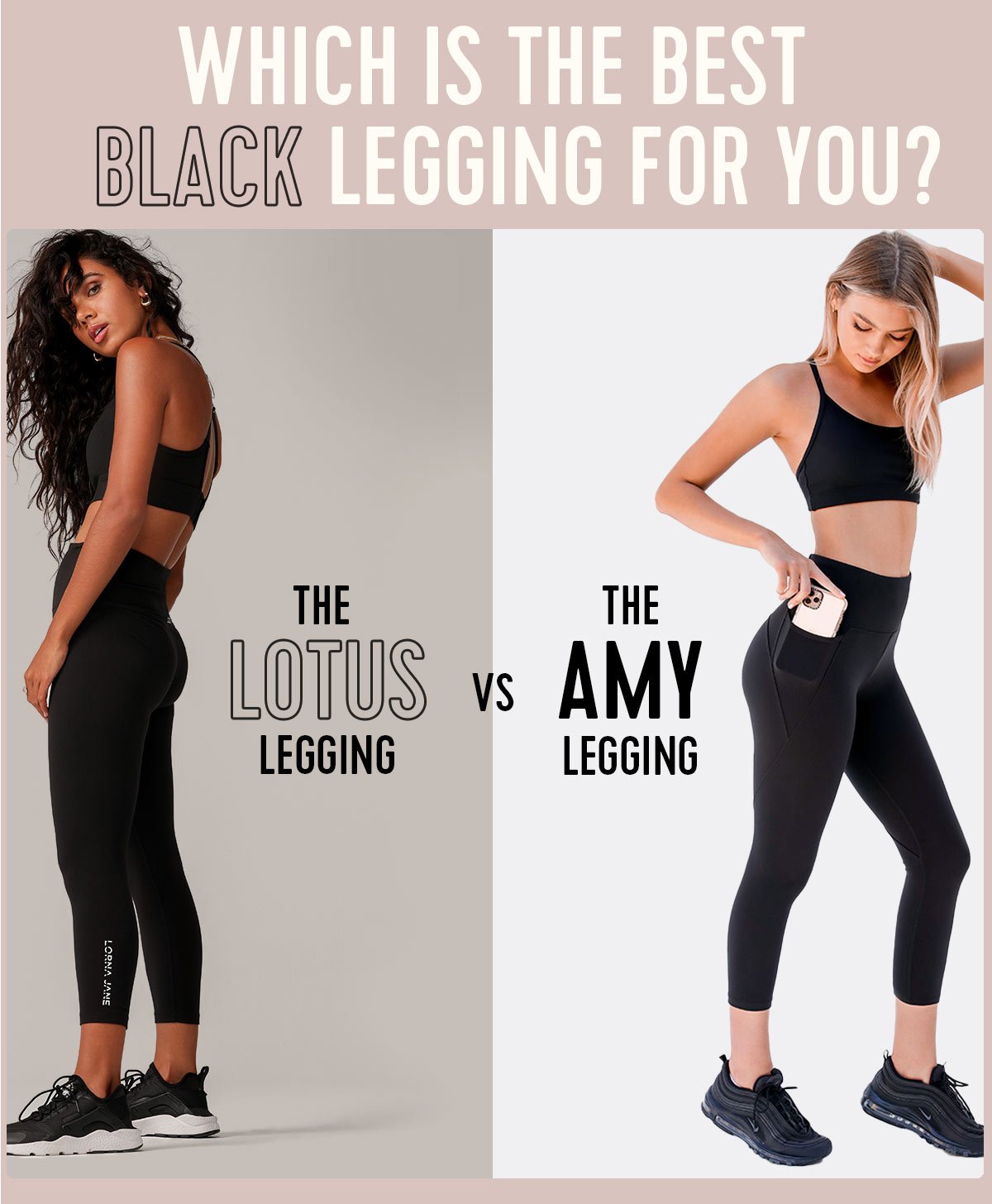 Lorna Jane - Amy Full Length Winter Thermal Legging - Black