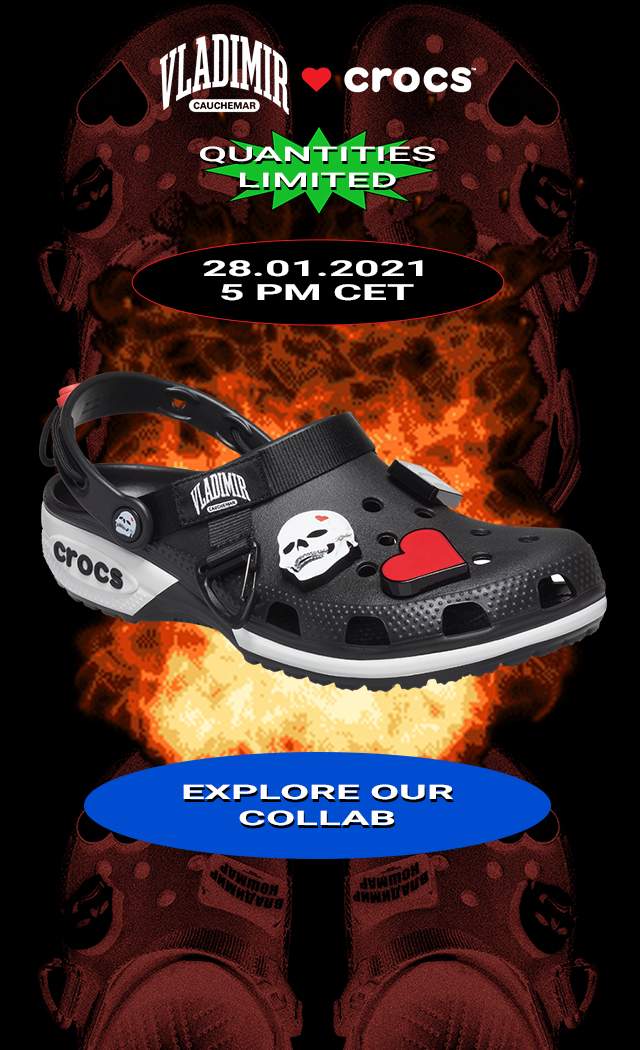 Crocs x vladimir cauchemar best sale design clog