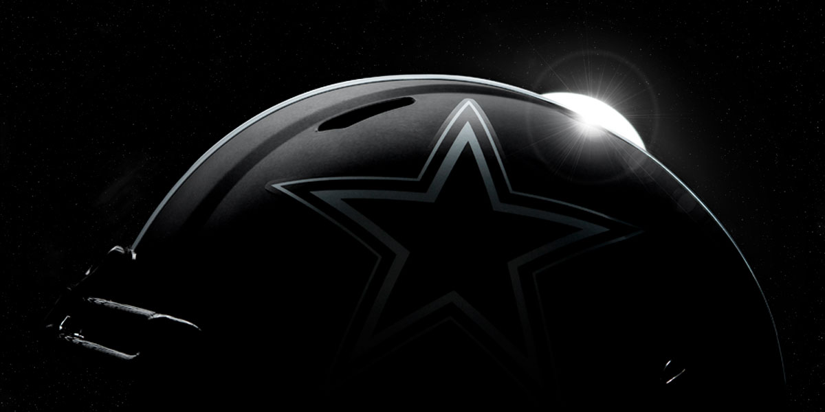 These Dallas Cowboys blackout Solar eclipse jerseys are 