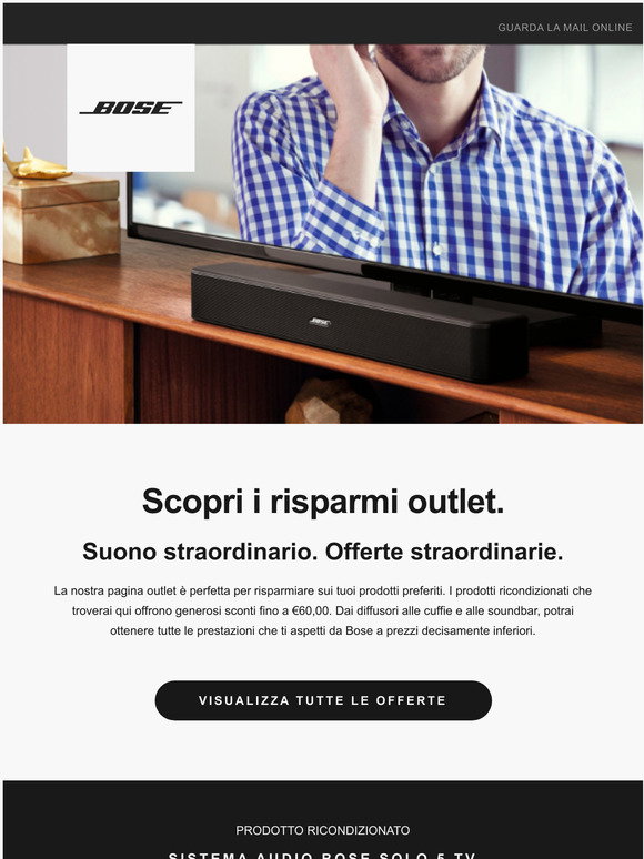 Bose IT: Risparmia fino a € 250 con i prodotti Bose ricondizionati | Milled