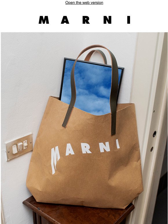 Marni: Your shopping bag with Marni logo | Milled