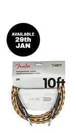 Fender Professional Series Instrument Cable 10ft - Desert Camo