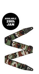 Fender Weighless 2 Inch Camo Guitar Strap