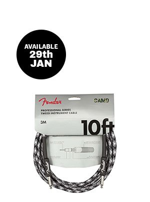 Fender Professional Series Instrument Cable 10ft - Winter Camo