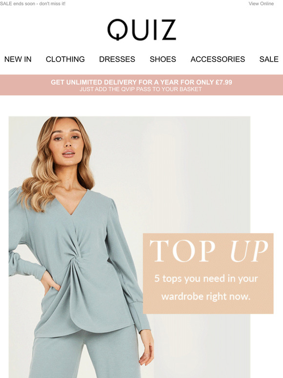 Quiz New in tops from £10 👚 Milled