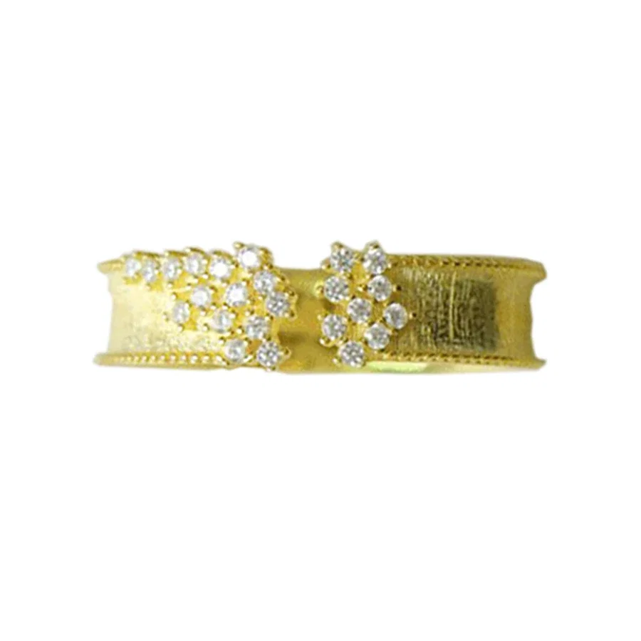 Image of Gold Cluster Open Ring