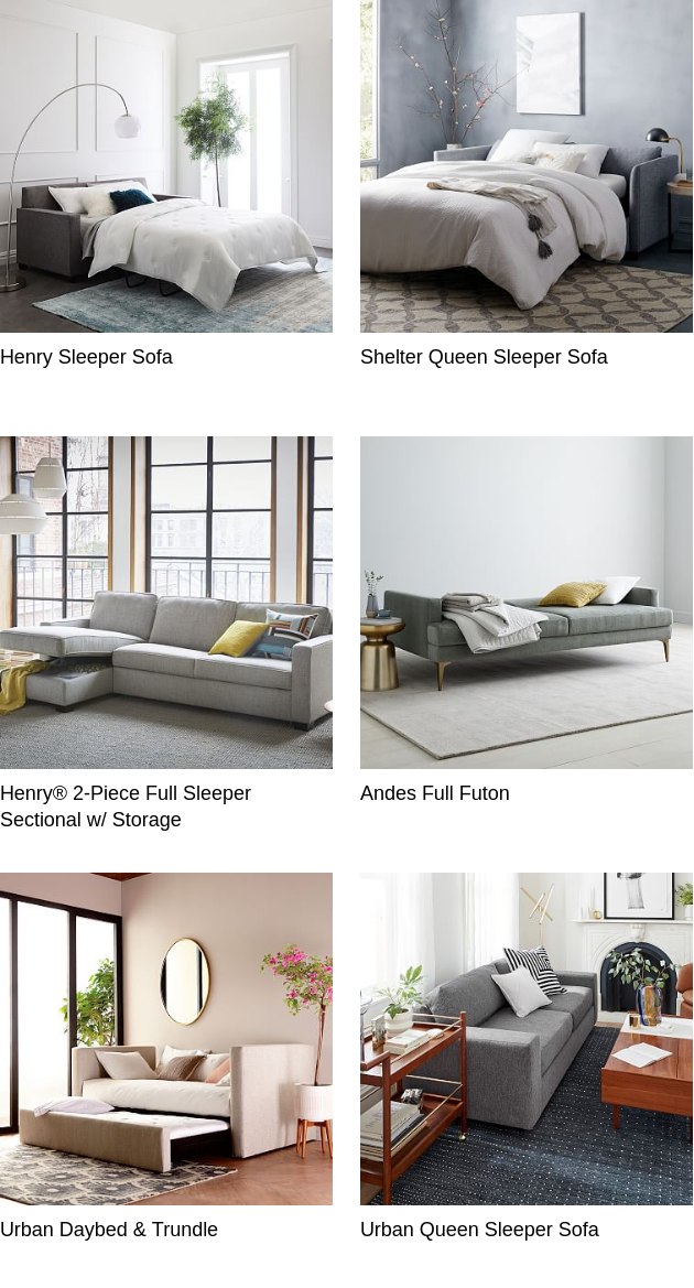 Trundle sofa store west elm