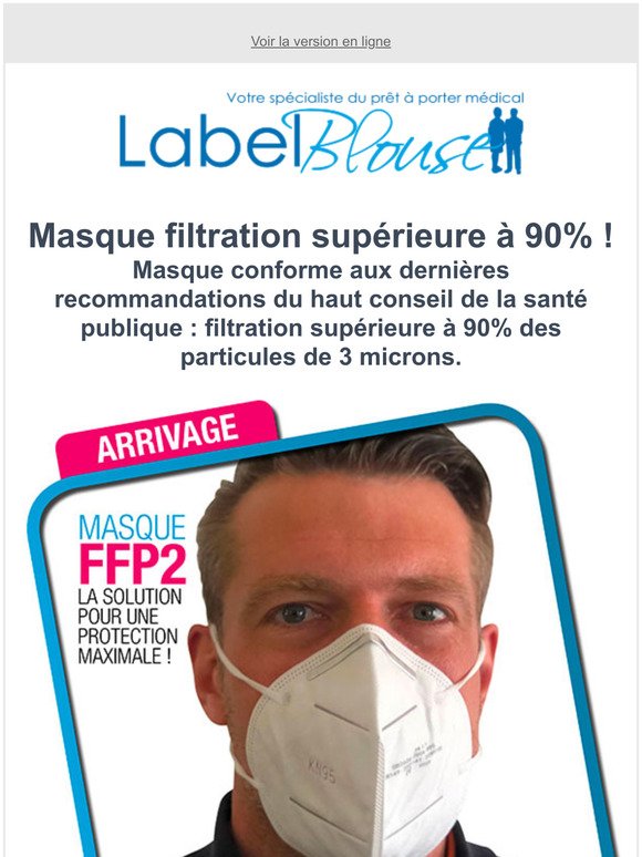 ⚠️ Masques filtration supérieure à 90% ! ⚠️