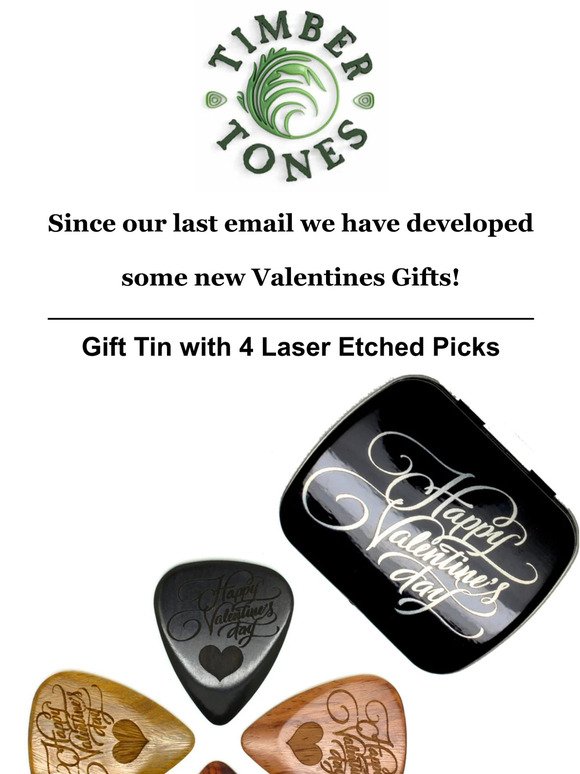 New exciting Valentines Gifts from Timber Tones
